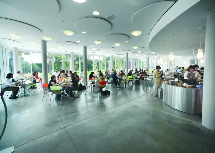 The interior of the Campus Center Cafe.